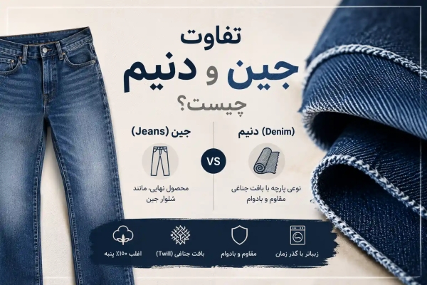 تفاوت جین و دنیم چیست؟ هر آنچه باید درباره Denim بدانید